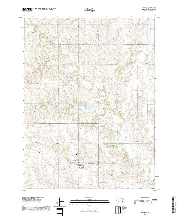 USGS Topographic Map – Western