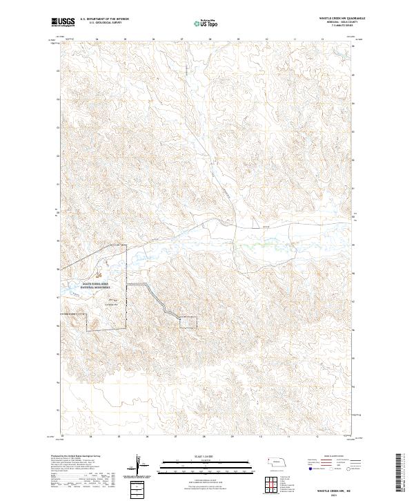 USGS Topographic Map – Whistle Creek NW