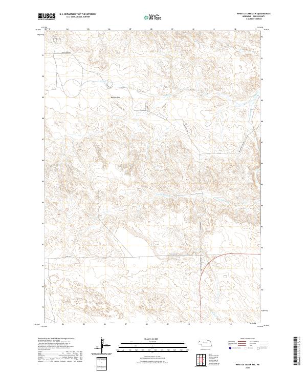 USGS Topographic Map – Whistle Creek SW