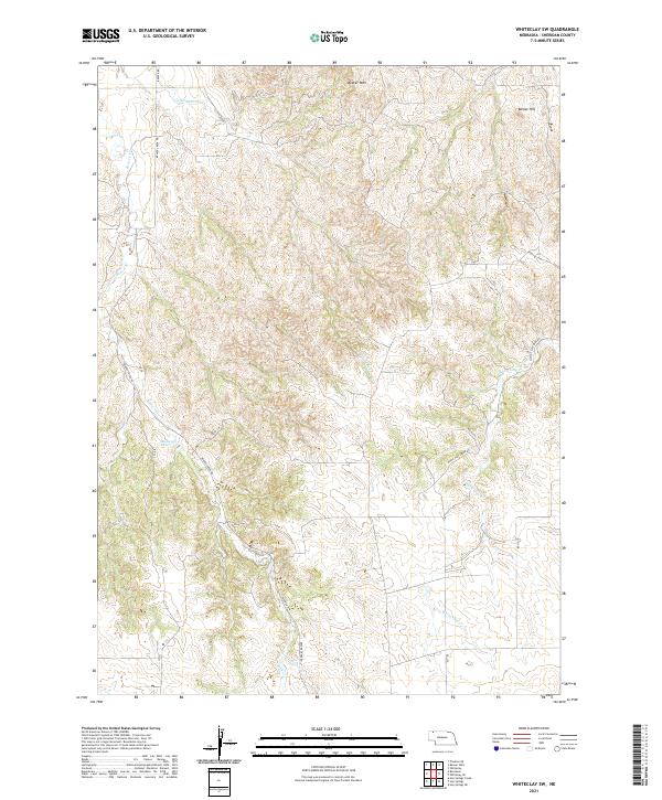 USGS Topographic Map – Whiteclay SW