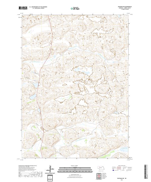 2021 Map of Whitman NW, 2021 Print