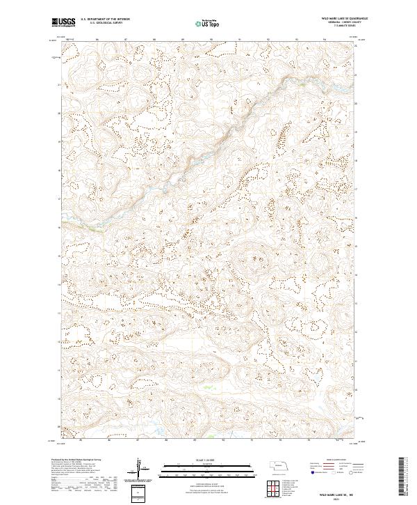 2021 Map of Wild Mare Lake SE, 2021 Print