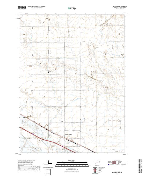 USGS Topographic Map – Willow Island