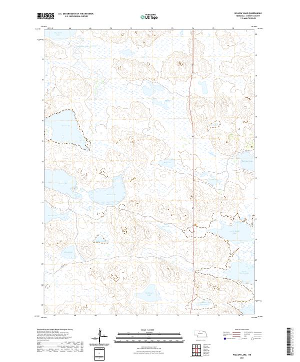 USGS Topographic Map – Willow Lake