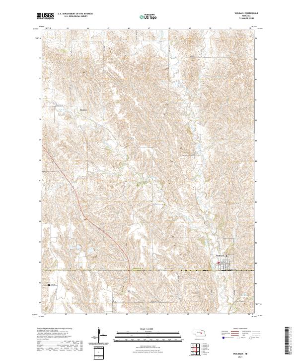 USGS Topographic Map – Wolbach