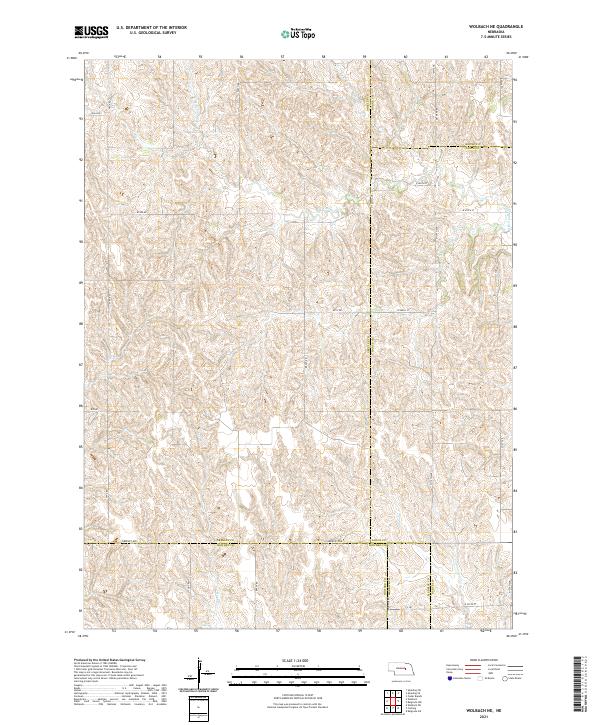 USGS Topographic Map – Wolbach NE