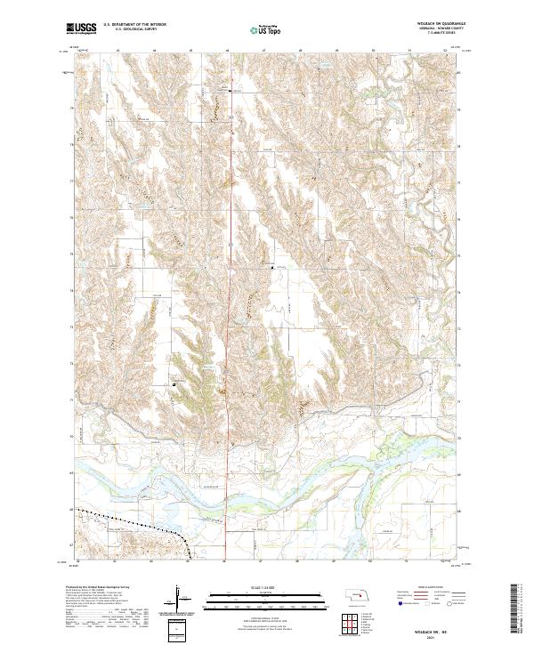 USGS Topographic Map – Wolbach SW