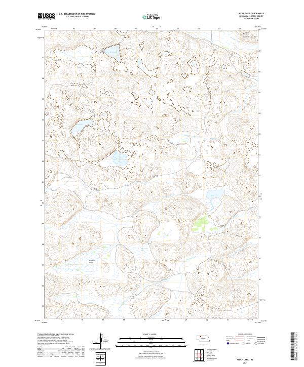 USGS Topographic Map – Wolf Lake