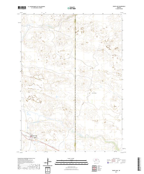 USGS Topographic Map – Wood Lake