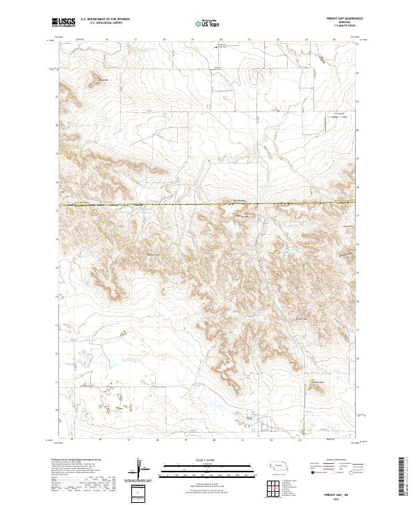 USGS Topographic Map – Wright Gap