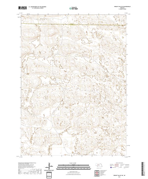 USGS Topographic Map – Wright Valley NE