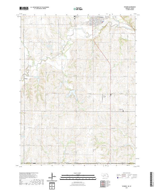 USGS Topographic Map – Wymore