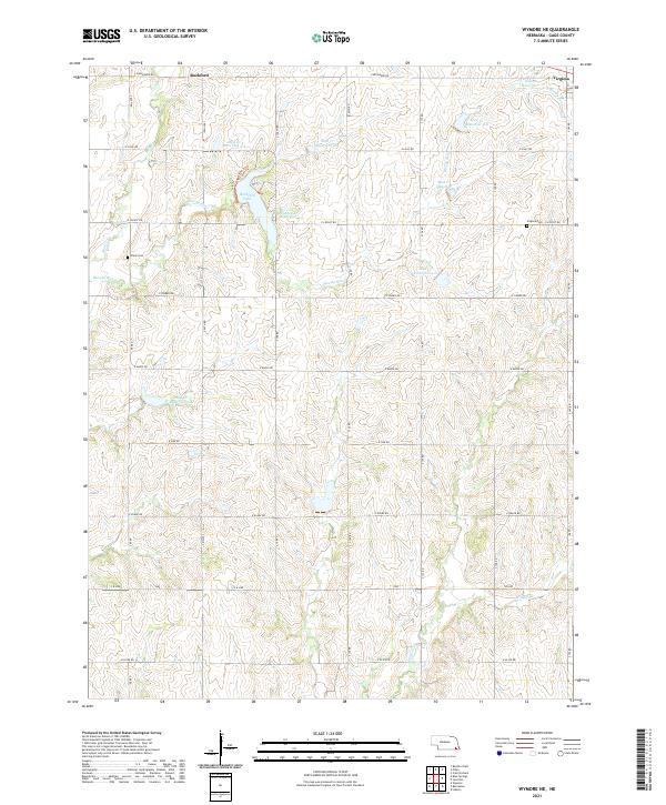 USGS Topographic Map – Wymore NE