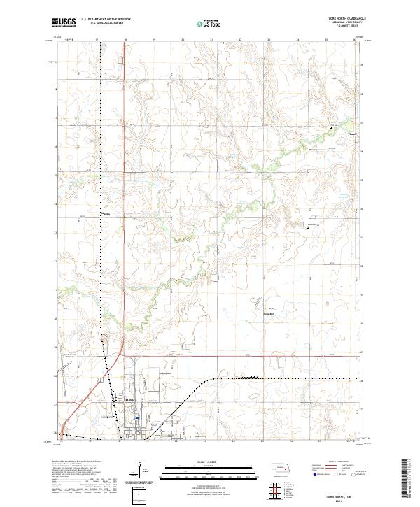 USGS Topographic Map – York North