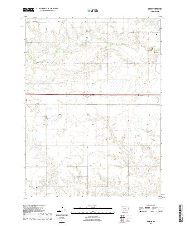 USGS Topographic Map – York SW