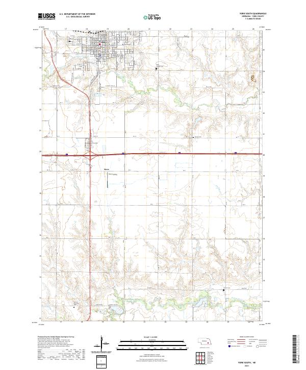 USGS Topographic Map – York South