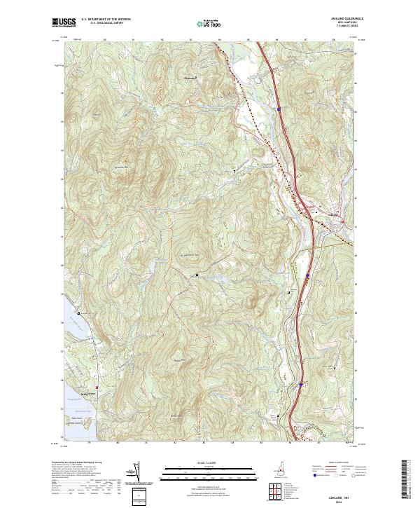 USGS Topographic Map – Ashland