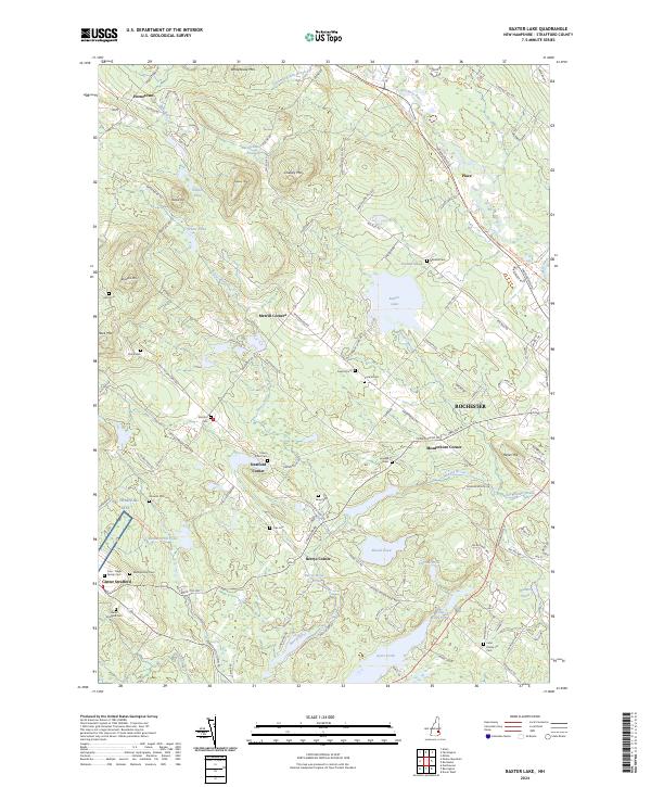 USGS Topographic Map – Baxter Lake