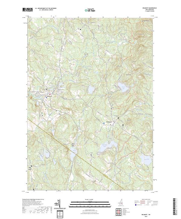 USGS Topographic Map – Belmont