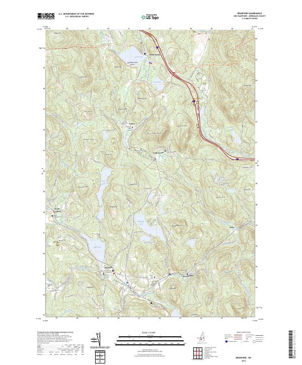 USGS Topographic Map – Bradford