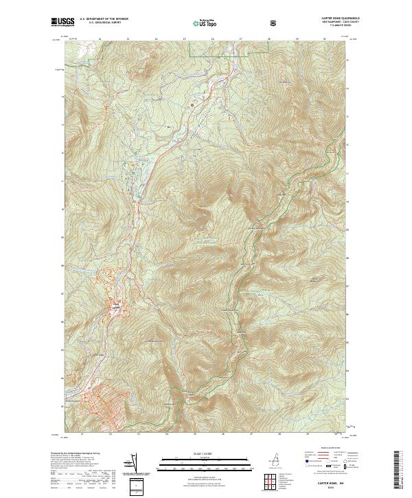 USGS Topographic Map – Carter Dome