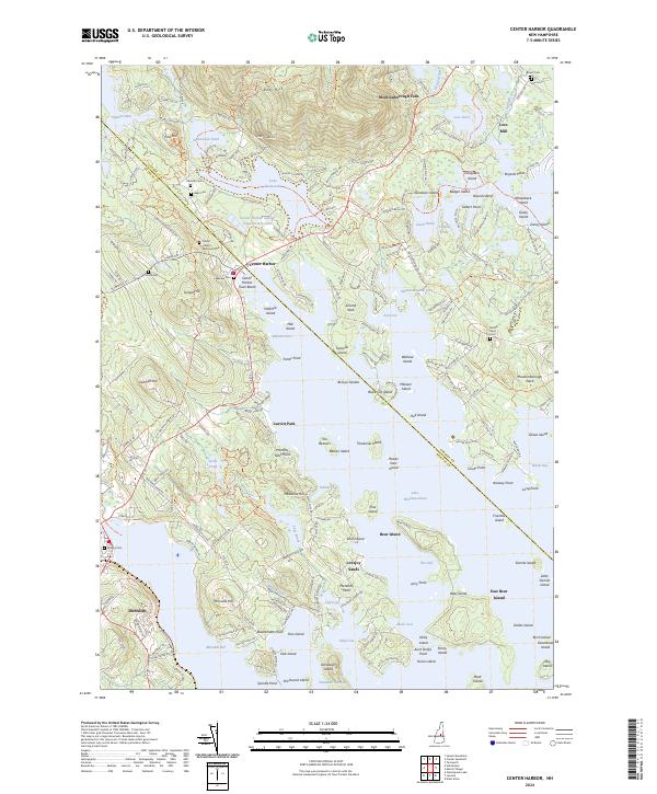 USGS Topographic Map – Center Harbor