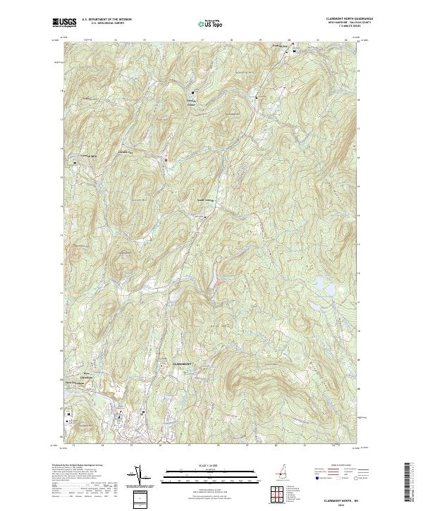 USGS Topographic Map – Claremont North