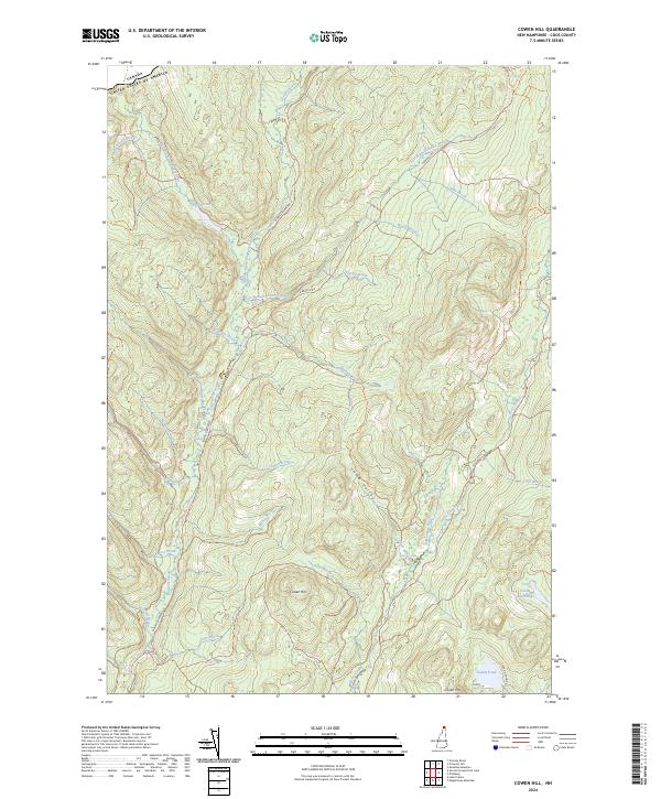 USGS Topographic Map – Cowen Hill