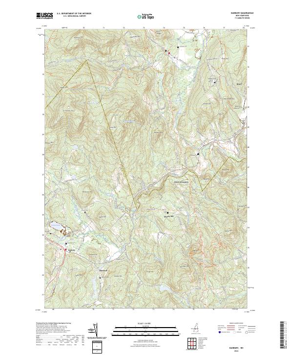 USGS Topographic Map – Danbury