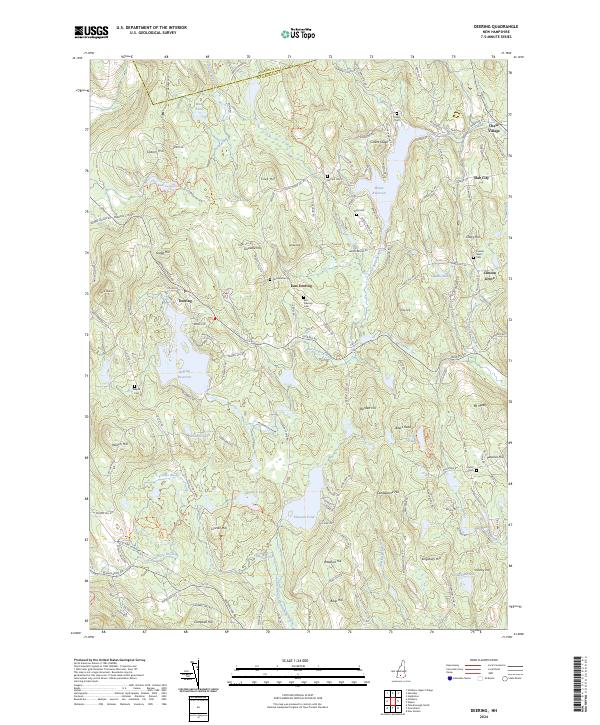 USGS Topographic Map – Deering