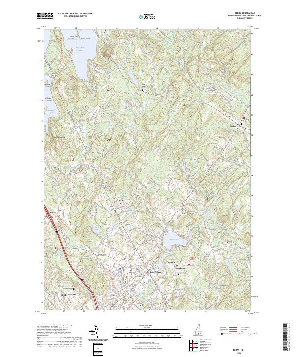 USGS Topographic Map – Derry