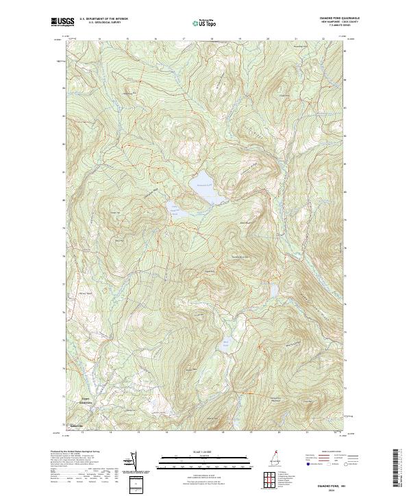 USGS Topographic Map – Diamond Pond
