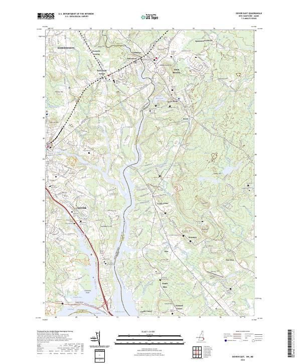 USGS Topographic Map – Dover East