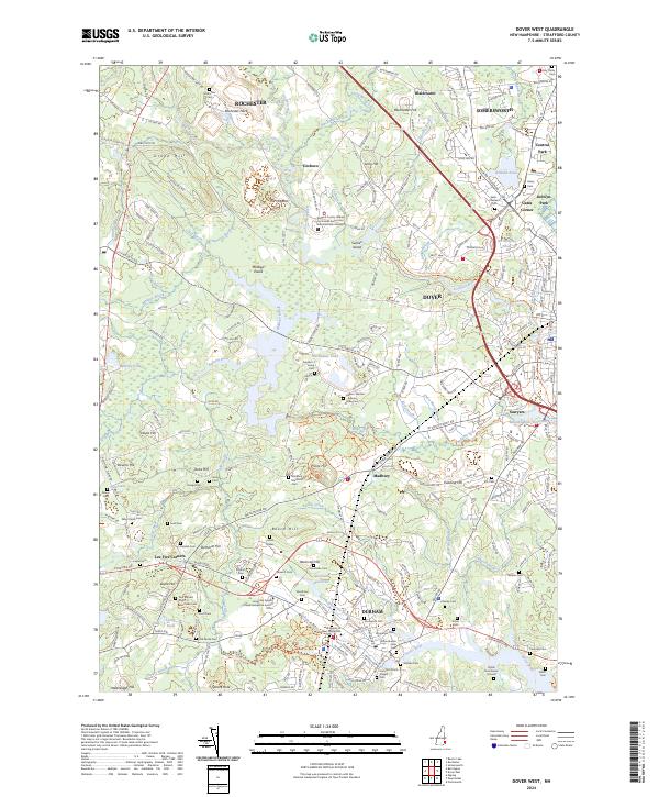 USGS Topographic Map – Dover West