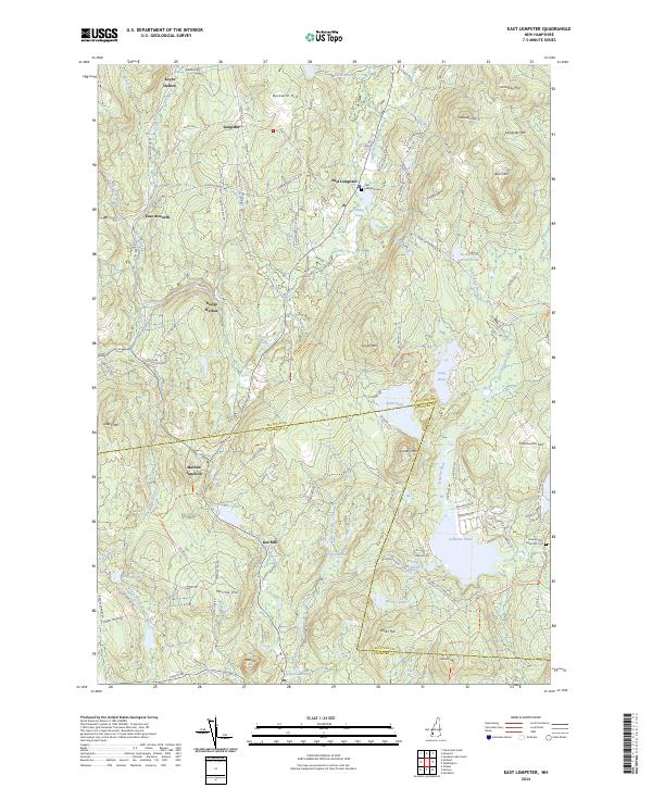 USGS Topographic Map – East Lempster