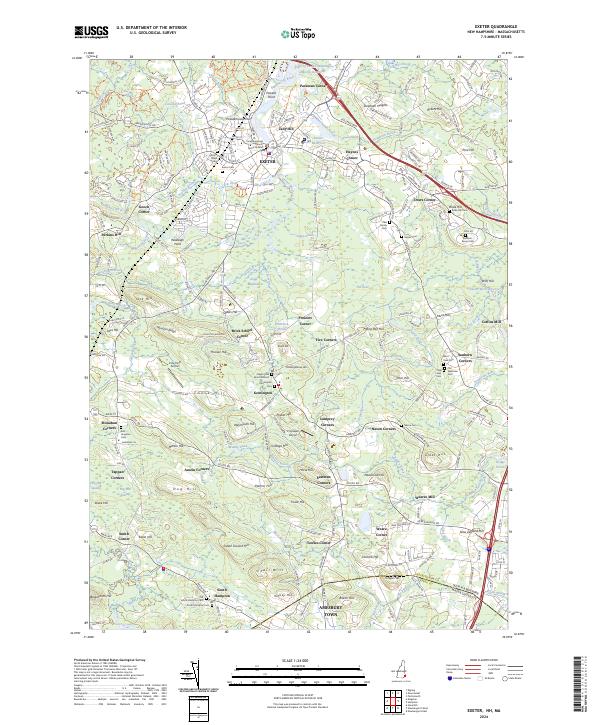 USGS Topographic Map – Exeter