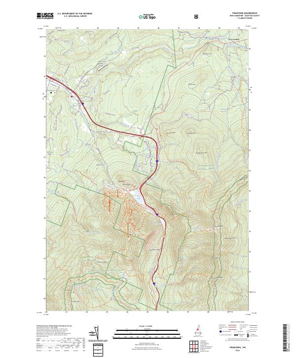 USGS Topographic Map – Franconia