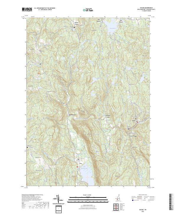 USGS Topographic Map – Gilsum