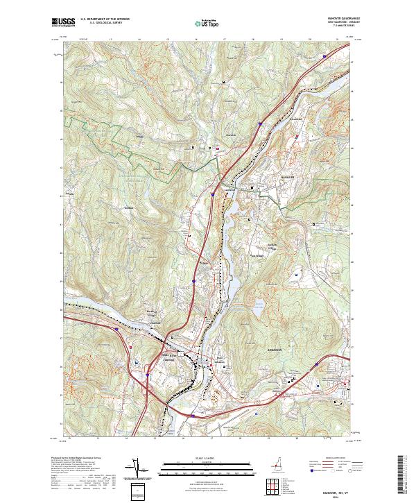 USGS Topographic Map – Hanover