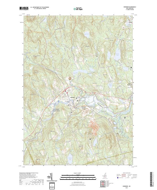 USGS Topographic Map – Henniker