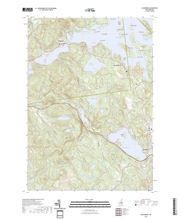 USGS Topographic Map – Holderness