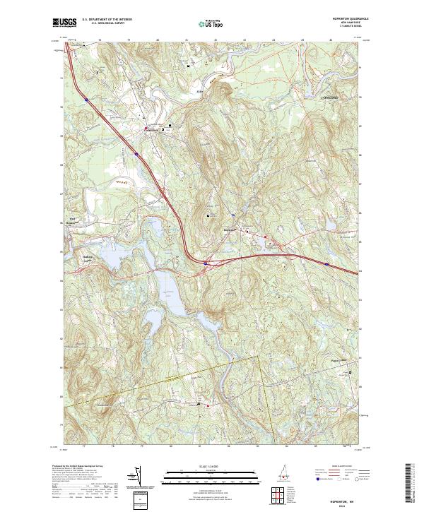 USGS Topographic Map – Hopkinton