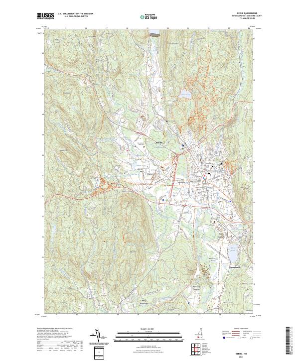 USGS Topographic Map – Keene
