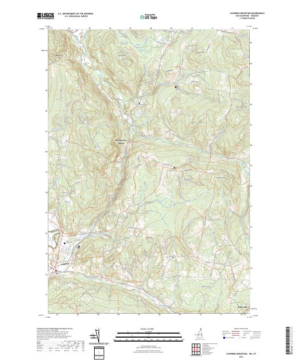 USGS Topographic Map – Lovering Mountain