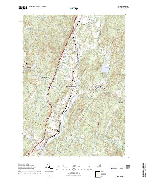 USGS Topographic Map – Lyme