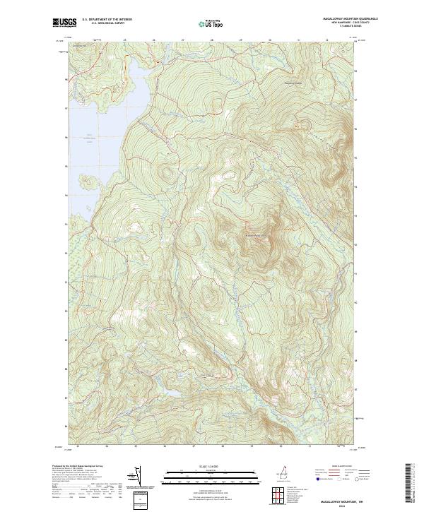 USGS Topographic Map – Magalloway Mountain