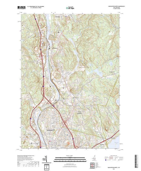 USGS Topographic Map – Manchester North