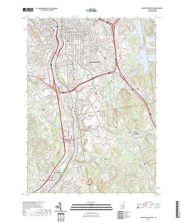 USGS Topographic Map – Manchester South