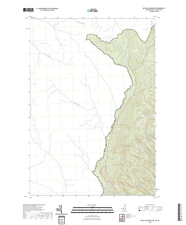 USGS Topographic Map – Metallak Mountain