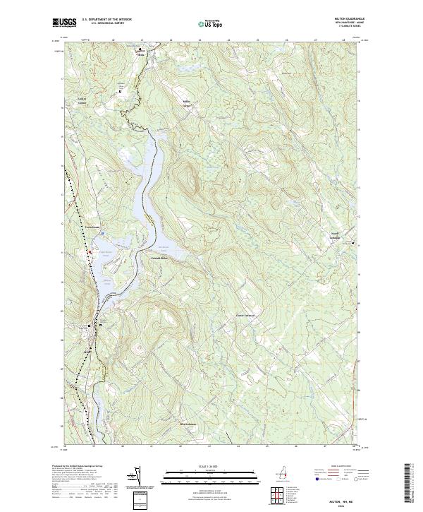 USGS Topographic Map – Milton